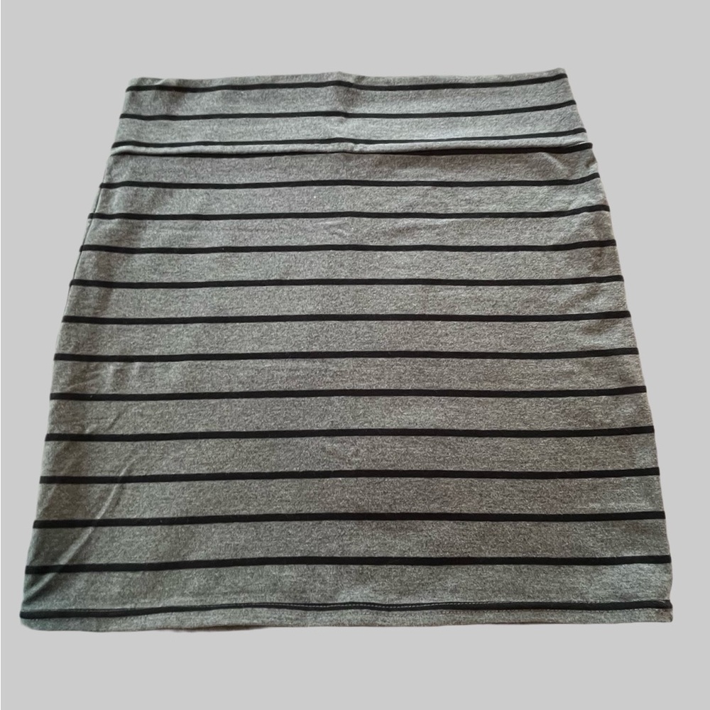 Striped Gray Skirt